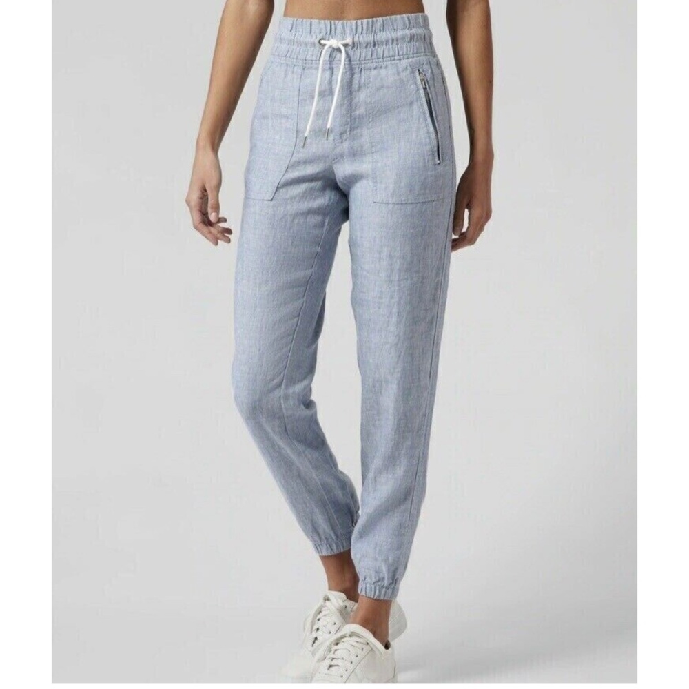 Athleta Light Blue Elastic Waist Joggers